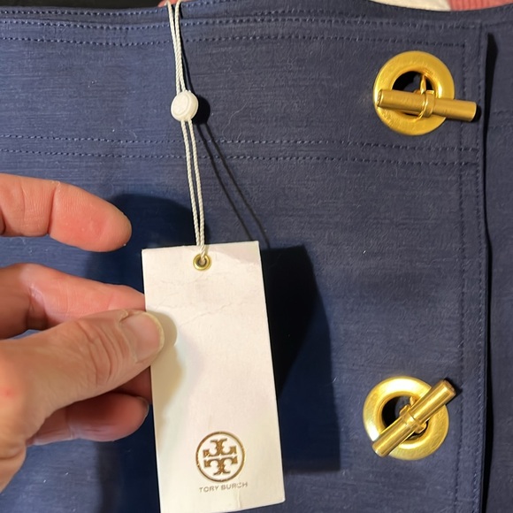 Tory Burch Ruth Skirt Navy New with tags - Picture 5 of 7